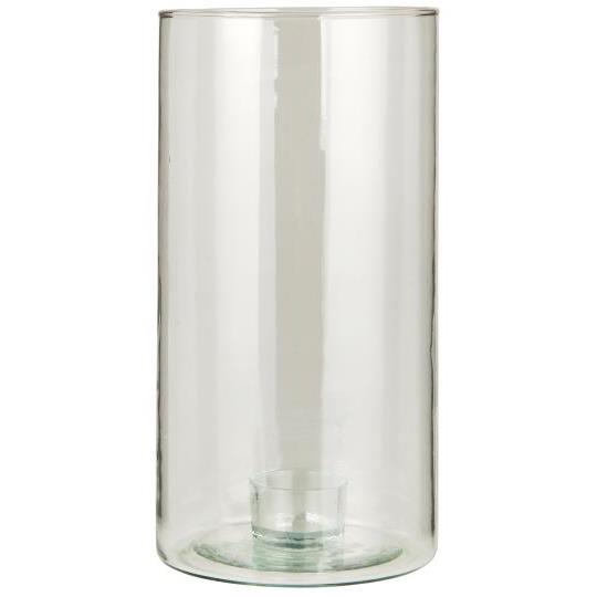 IB Laursen Glass Lysestake m/fast innsats, til 3,8cm lys