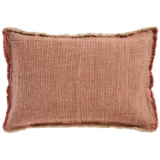 IB Laursen Putetrekk natur/malva vevde striper 40x60cm