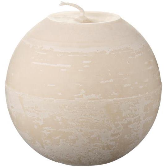 IB Laursen Kulelys Rustikk Svanemerket Stearin, Kittfarget H9 Ø10