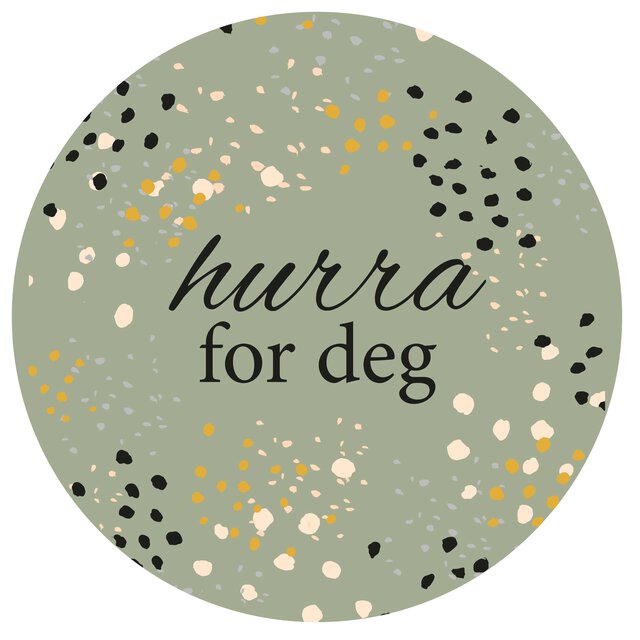 Amundsen Kort - Hurra for deg Grå D7,5 Papp