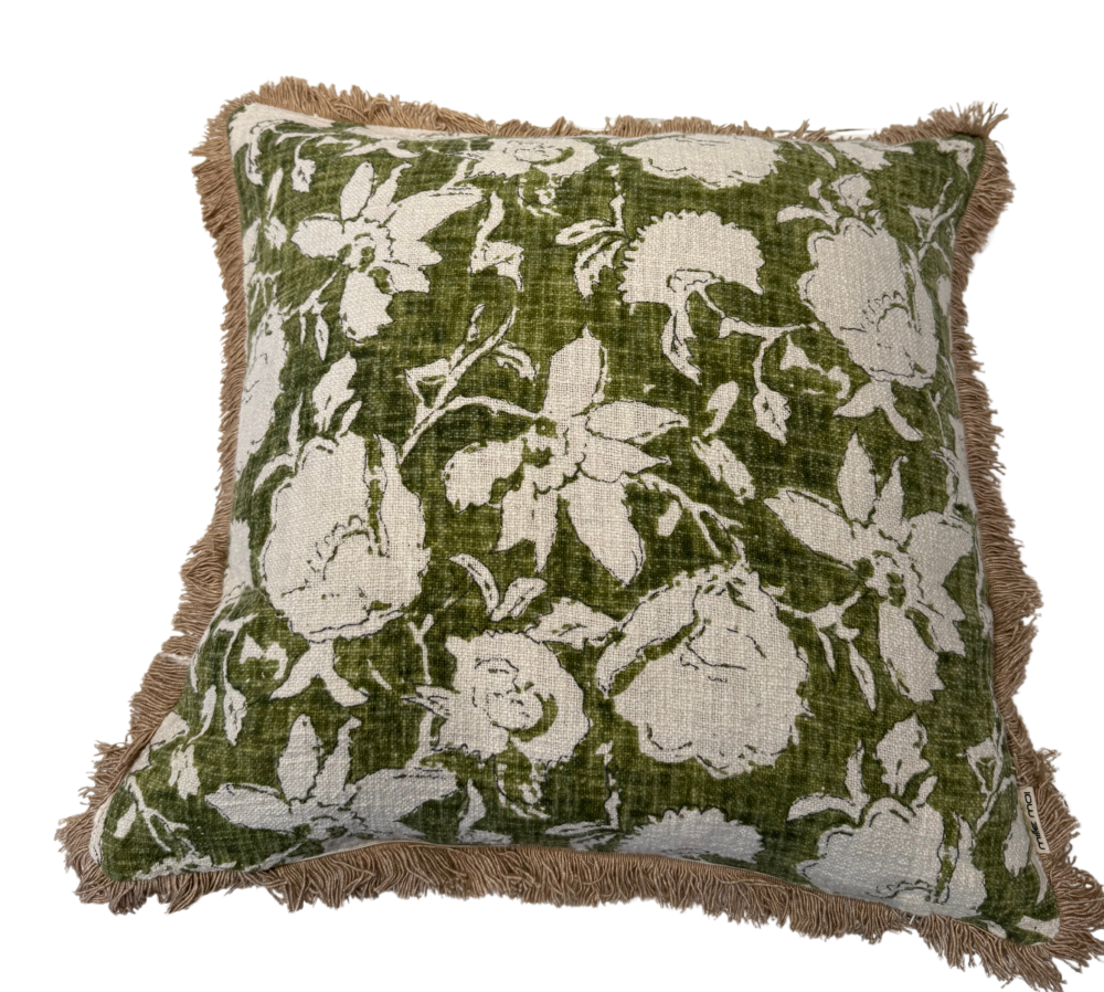 Mille Moi Putetrekk Simplicity Flower Dark Green - 60x60cm