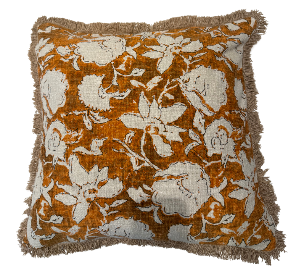 Mille Moi Putetrekk Simplicity Flower Burned Orange - 60x60cm