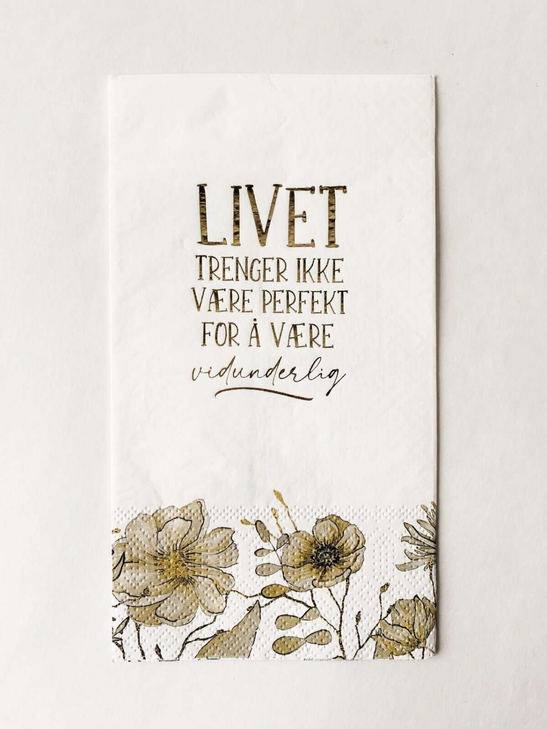 Trend Design Serviett buffet m/Tekst «livet – vidunderlig»