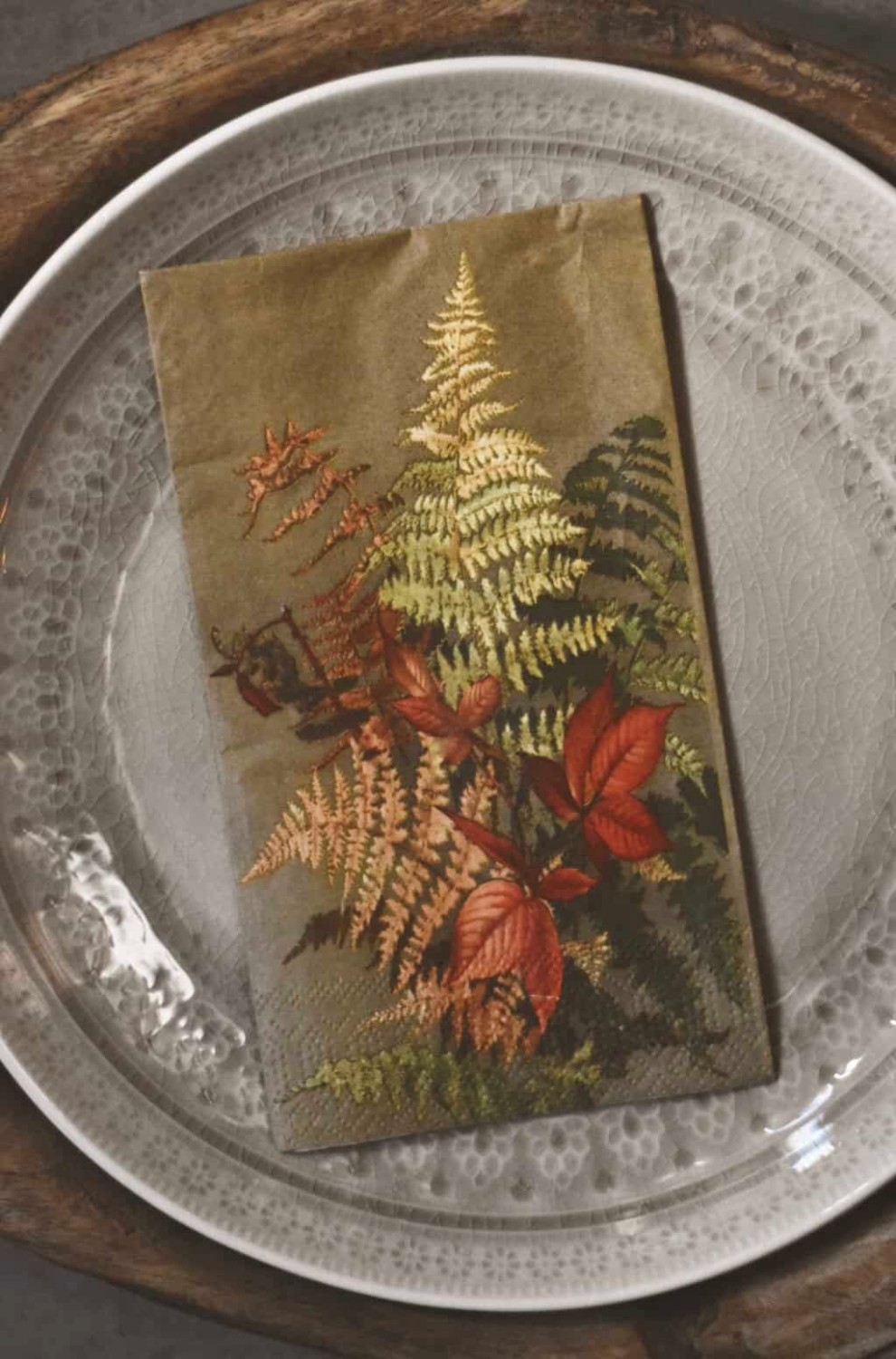 Høst serviett som er dekorativ og passer perfekt til høst 