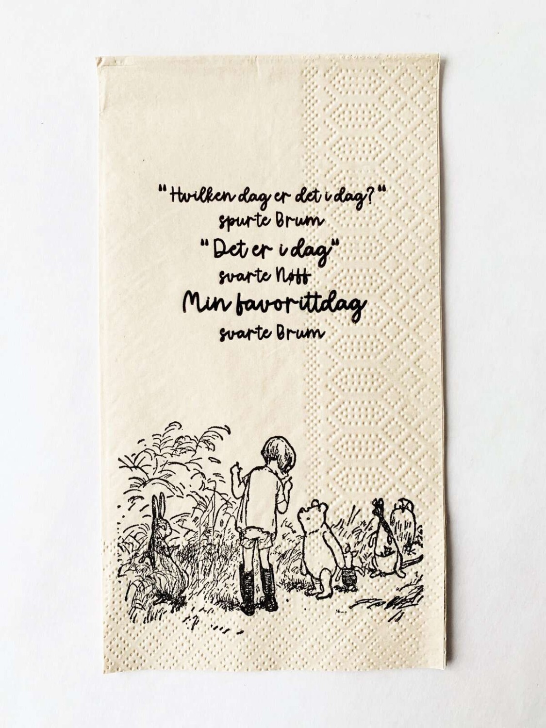 Trend Design Serviett buffet m/Tekst «min favorittdag»