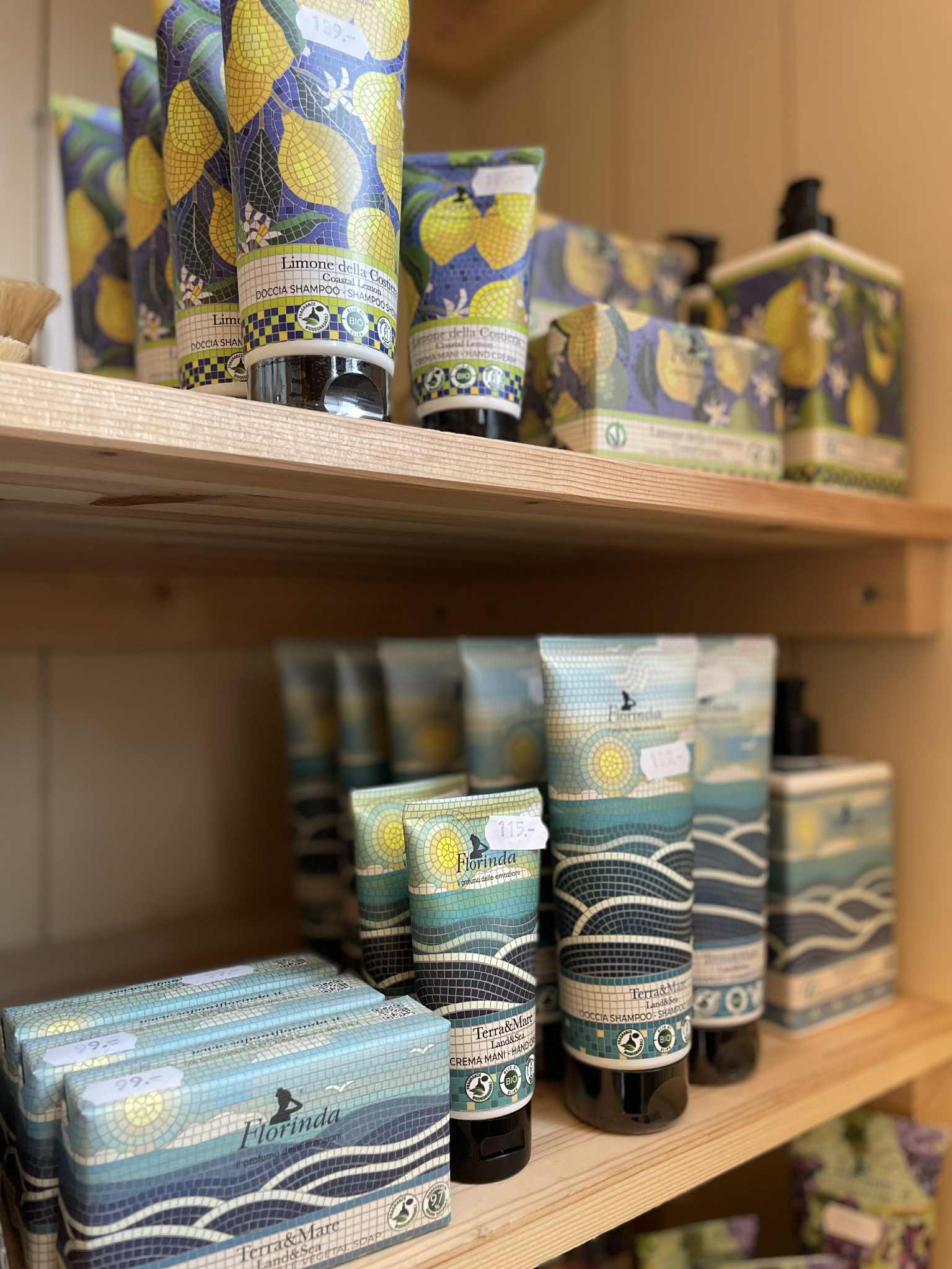 Økologiske Italienske såper og kremer, vi er så stolte av å kunne selge disse 