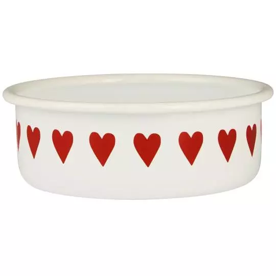 IB Laursen Skål med hjerter emalje