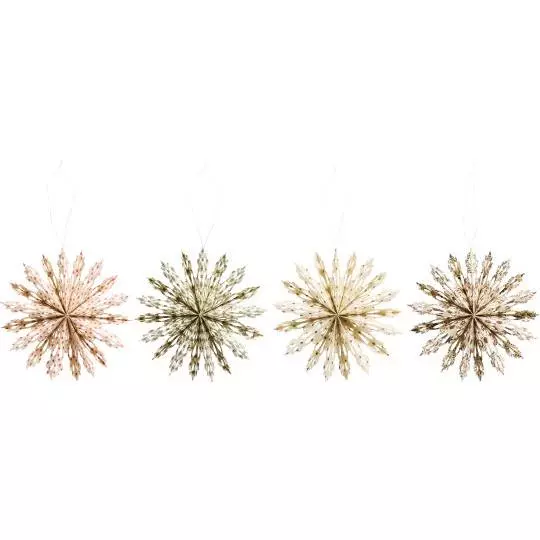 IB Laursen Snøfnugg t/oppheng 4ass, pr stk