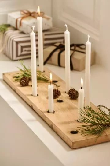 IB Laursen Lysestake t/13x1,3cm lys, Trebrett