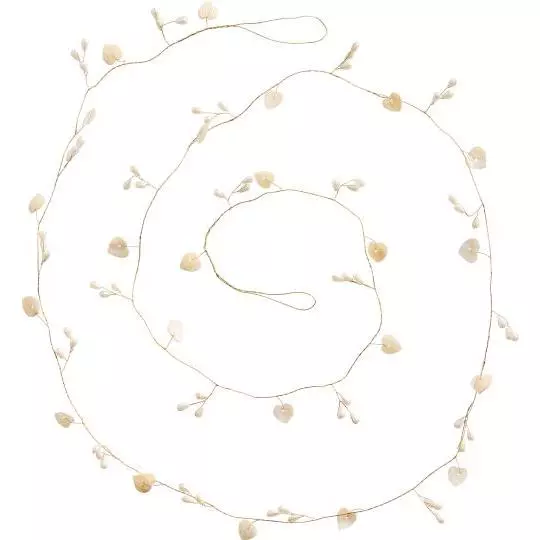 IB Laursen Ranke ringer m/hvite hjerteperler "Magi og Ønsker"