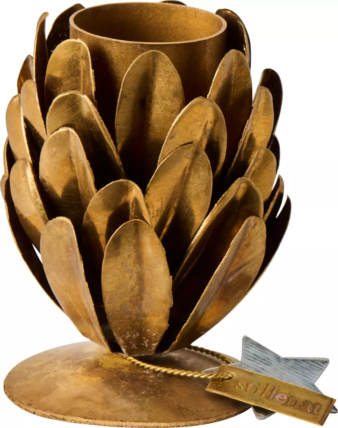 IB Laursen Messing Lysestake t/2,2cm lys - Kongle - "Gloria"