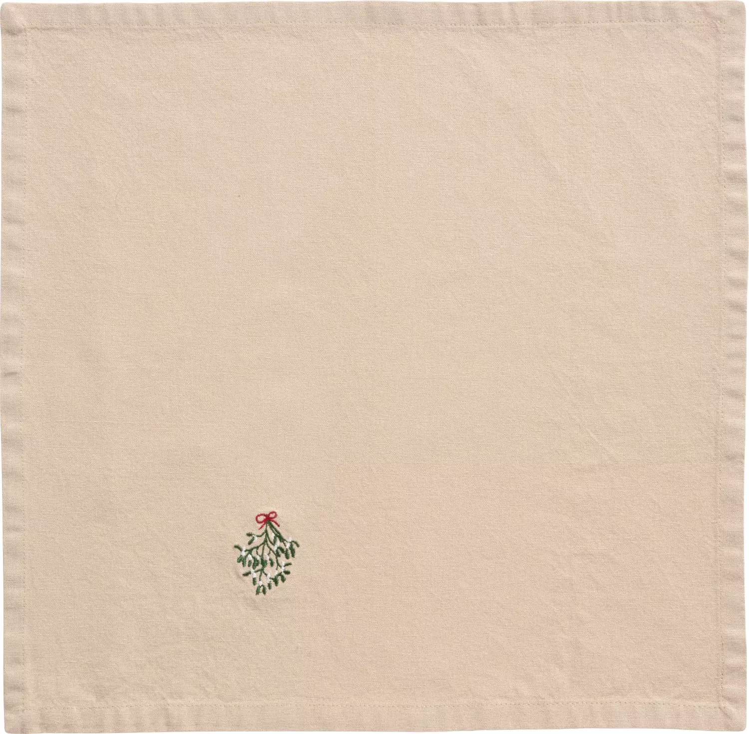 IB Laursen Stoffserviet Tradition m/misteltein LinFarget