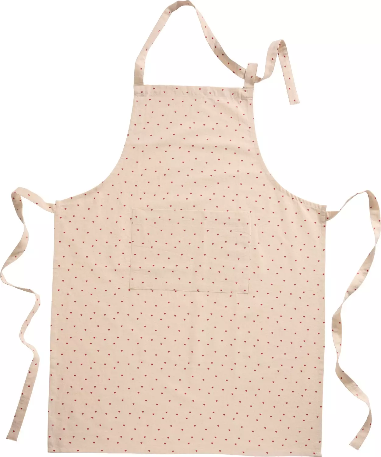 IB Laursen Forkle Valentin natur m/røde hjerter