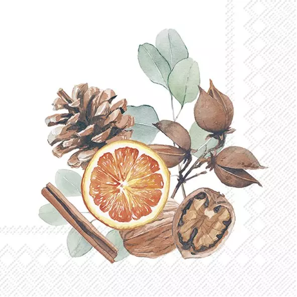 IHR Servietter Christmas Scent Kaffe - 25x25cm - Papir