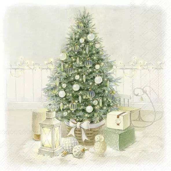 IHR Servietter Cozy Christmas Eve Kaffe - 25x25cm - Papir