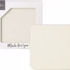 IHR Coaster (Cork) Linen Uni Cream 4 Stk