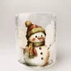Trend Design Lysglass krakelert snømann 9×10 cm