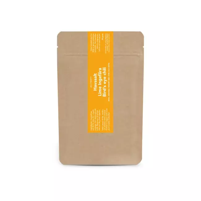 Havsalt med lime, ingefær og Birds eye chili 90g, Alltgott