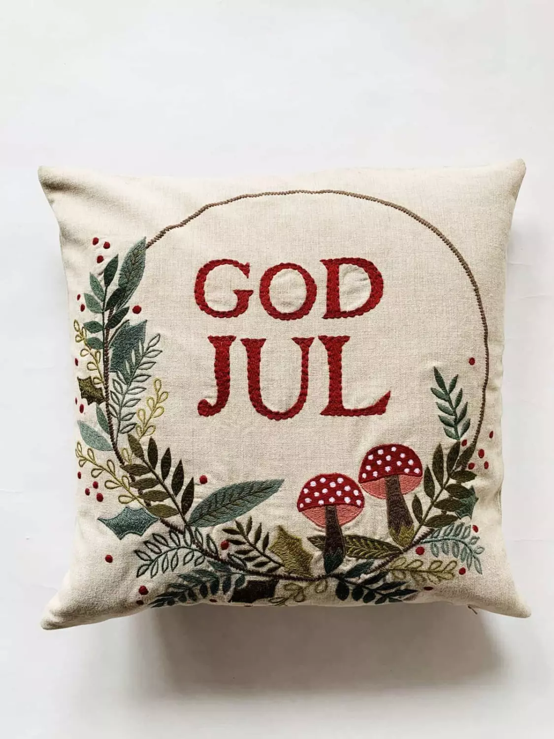 Trend Dersign Putetrekk "God Jul" m/sopp - 45x45cm