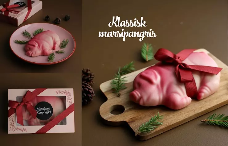 Marsipancompagniet "Grisefar" Marsipangris