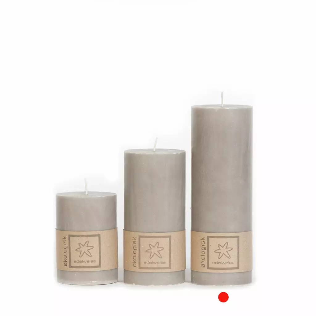 Consillimo Kubbelys 100% Stearin 7x20cm Linen