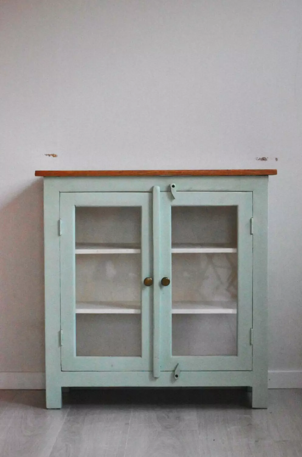 Trend Design Vintage skap lys grønt 80x35x80cm