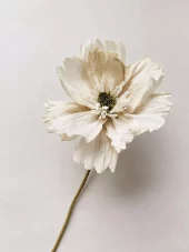 Trend Design Papirblomst valmue dobbel 30 cm hvit