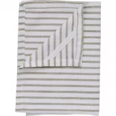 Olivia Kjøkkenhåndkle 70x50cm Offwhite/Linen, 100%lin smale striper