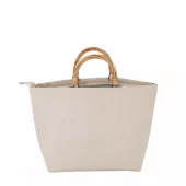 Sunny Veske, grå 39x25cm Bomullsblanding