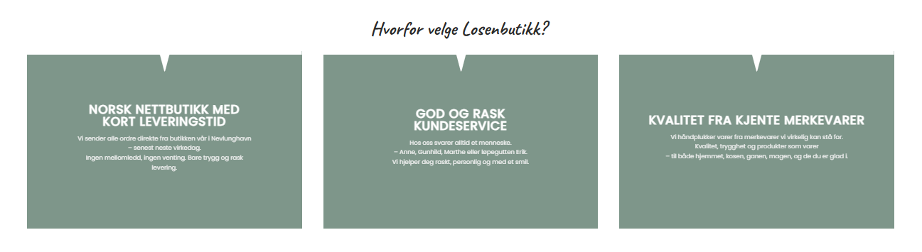 Hvorfor velge LosenButikk