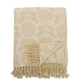 Bloomingville "Pratello" Pledd, Gult 130x160cm