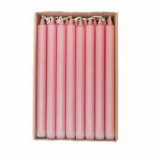 Edelweiss Kronelys, 100% Økologisk Stearin, soft Pink