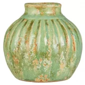 IB Laursen Vase med riller - Marine antik look åpning