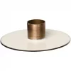IB Laursen Lysestake t/2,2 cm lys 2-farget smørkrem