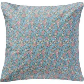 IB Laursen Putetrekk med blå, rosa og gule blomster - 60x60