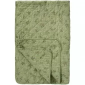 IB Laursen Quilt Teppe grønt med blomsterranker - 180x130