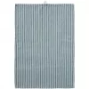 IB Laursen Kjøkkenhåndkle Linea med grå og turkis smale striper