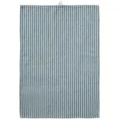 IB Laursen Kjøkkenhåndkle Linea med grå og turkis smale striper