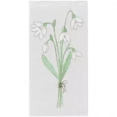 IB Laursen Serviett 10x20 cm snøklokker 16 stk per pakke