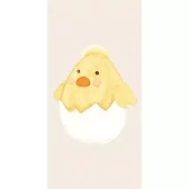 IB Laursen Serviett 10x20 cm påskekylling i eggeskall, 16 stk per pakke