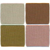 IB Laursen Oppvaskklut med striper Mint 4 ass. fargekombinasjoner - Pris pr.stk