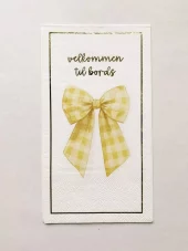 Trend Design Buffet Servietter "Gul Sløyfe"