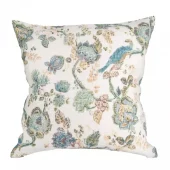 "Firenze" Putetrekk 50x50cm Hvit/blå