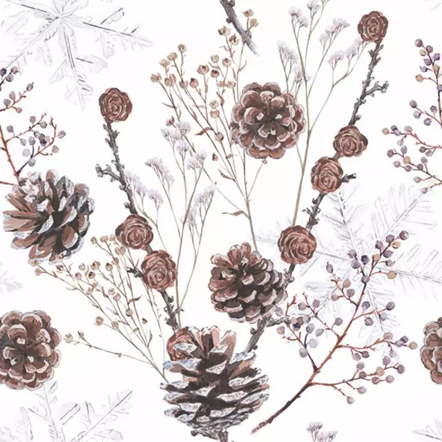 Ambiente Lunsj Servietter "Pine Cones" 33x33cm