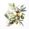Ambiente Kaffe Servietter "Olive Branch" 25x25cm