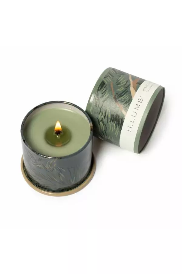 Illume Duftlys "Hinoki Sage", Grønn 20t