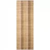 Ib Laursen Teppe – natur med svarte og hvite striper (80×250 cm)