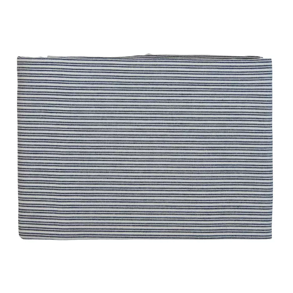 Speedtsberg Duk – mørkeblå/hvit med smale striper (140×240 cm)