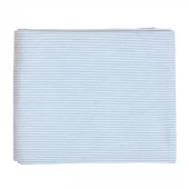 Speedtsberg Duk – lyseblå/hvit med smale striper (140×240 cm)