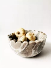 Trend Design Marmorbolle med bølgekant – 20×10 cm